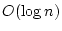 $O(\log n)$