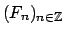 $ (F_n)_{n \in \mathbb{Z}}$